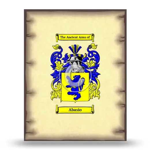 Abasio Coat of Arms Print