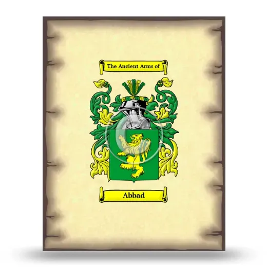 Abbad Coat of Arms Print