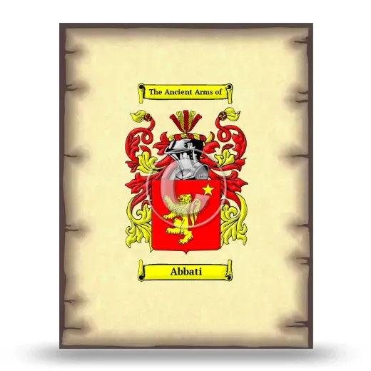 Abbati Coat of Arms Print