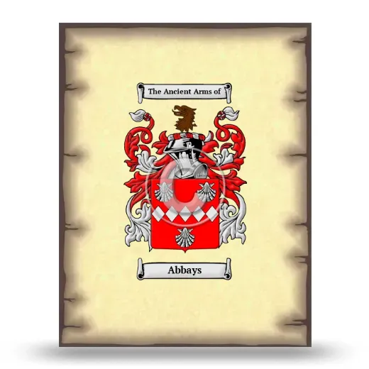 Abbays Coat of Arms Print