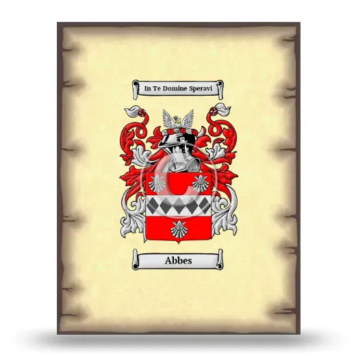 Abbes Coat of Arms Print