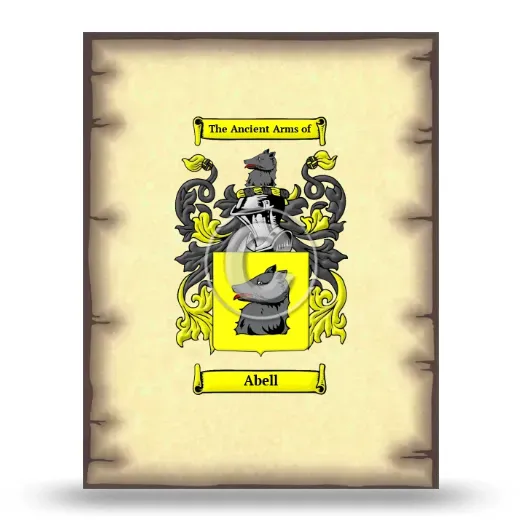 Abell Coat of Arms Print