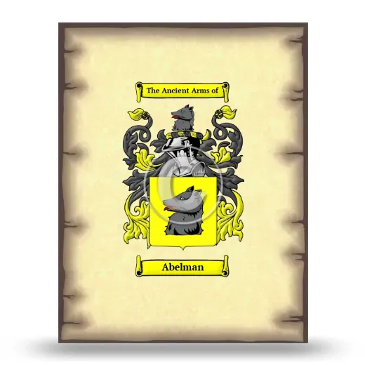 Abelman Coat of Arms Print