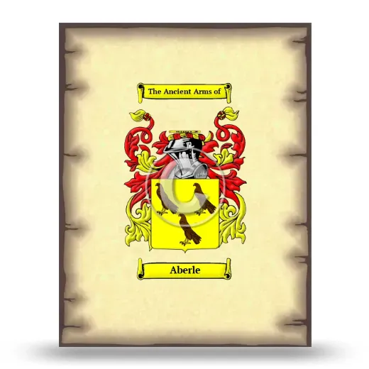 Aberle Coat of Arms Print