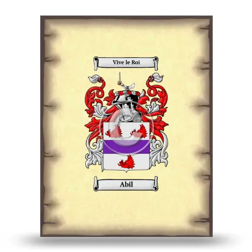 Abil Coat of Arms Print