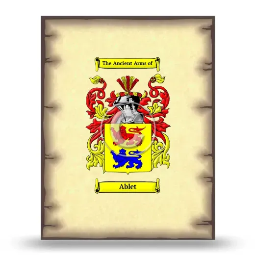 Ablet Coat of Arms Print