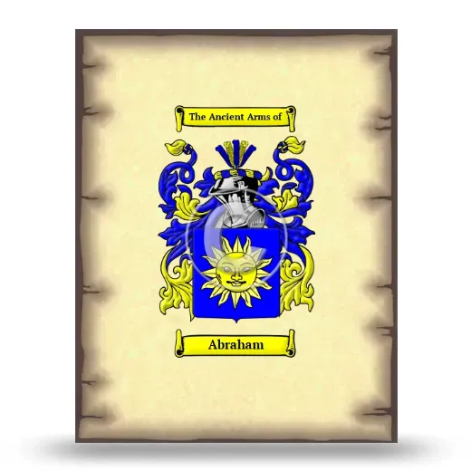 Abraham Coat of Arms Print