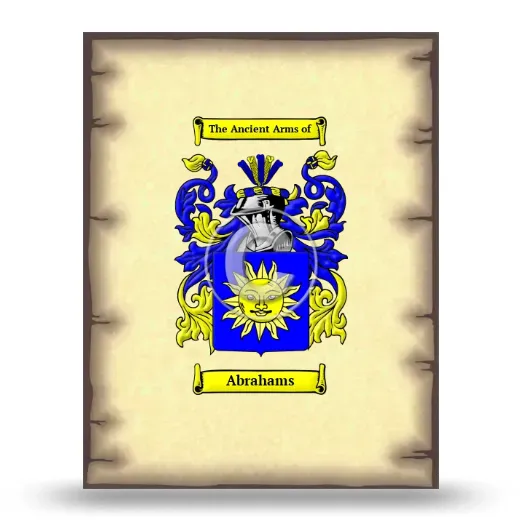 Abrahams Coat of Arms Print