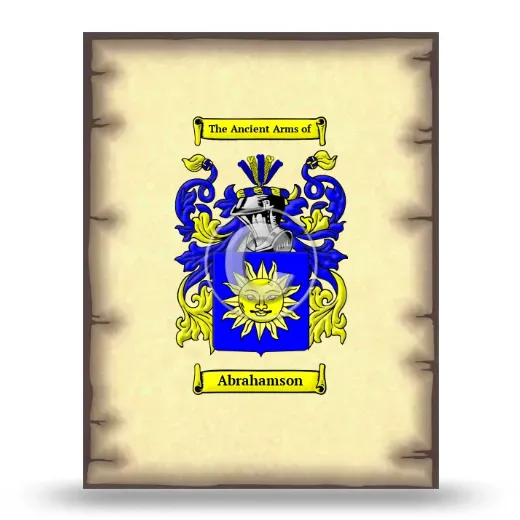 Abrahamson Coat of Arms Print