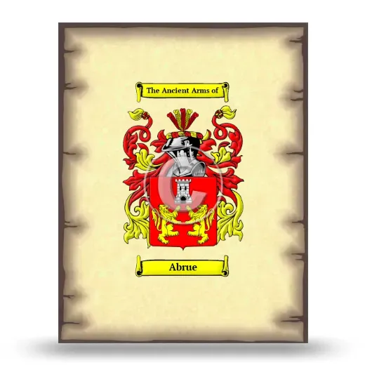 Abrue Coat of Arms Print