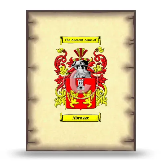 Abruzze Coat of Arms Print