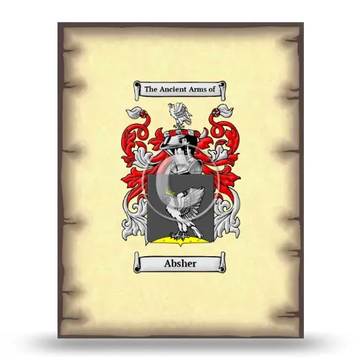 Absher Coat of Arms Print