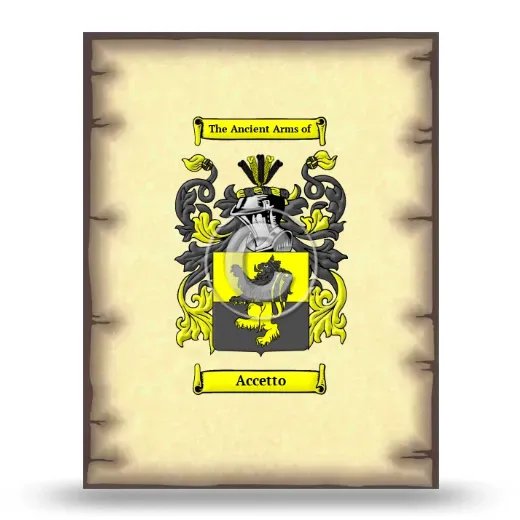 Accetto Coat of Arms Print