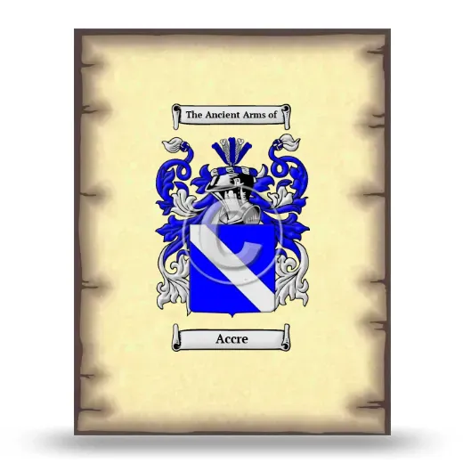 Accre Coat of Arms Print