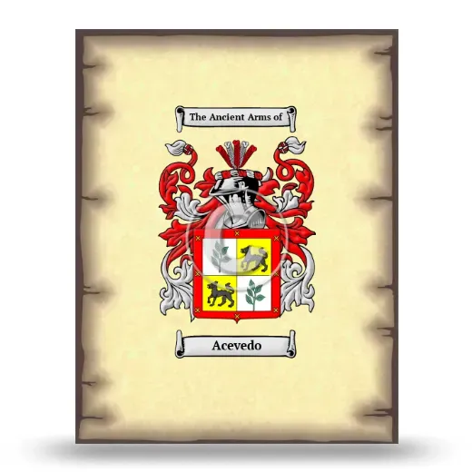 Acevedo Coat of Arms Print