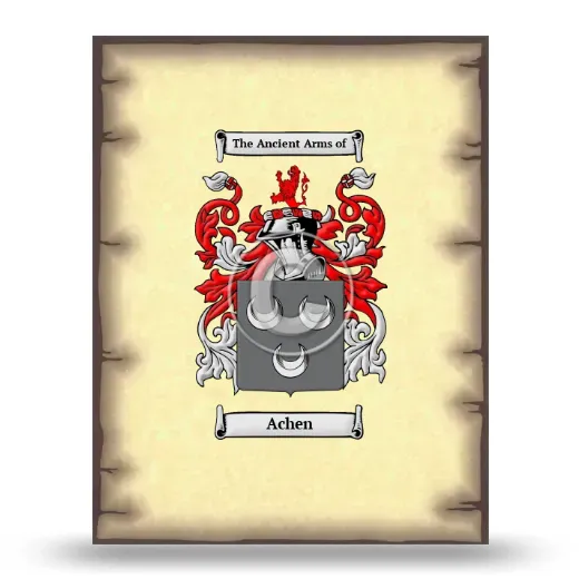 Achen Coat of Arms Print