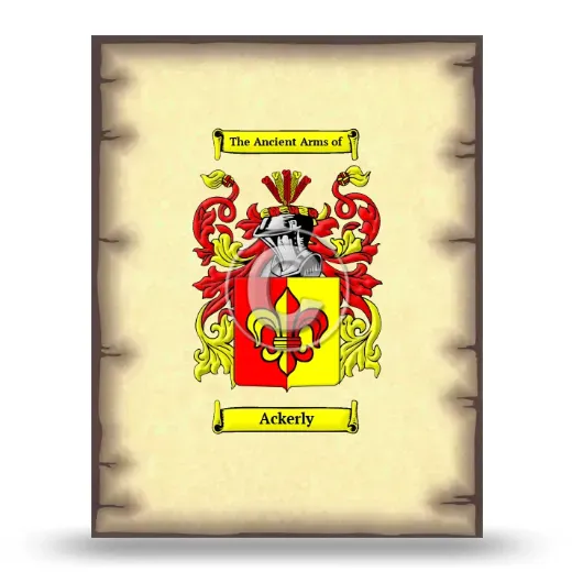 Ackerly Coat of Arms Print