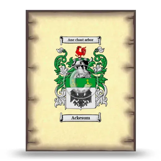 Ackesum Coat of Arms Print