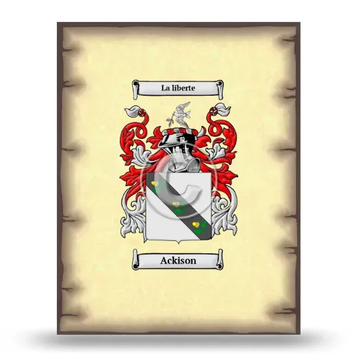 Ackison Coat of Arms Print