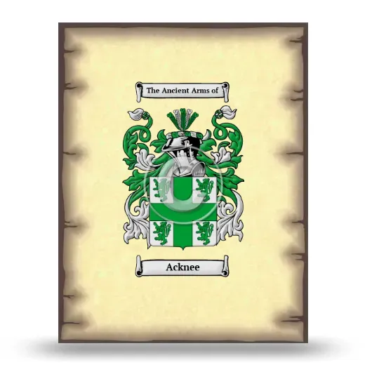 Acknee Coat of Arms Print
