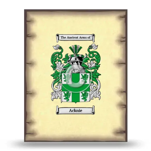Acknie Coat of Arms Print