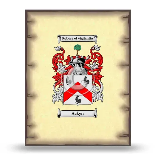 Ackyn Coat of Arms Print