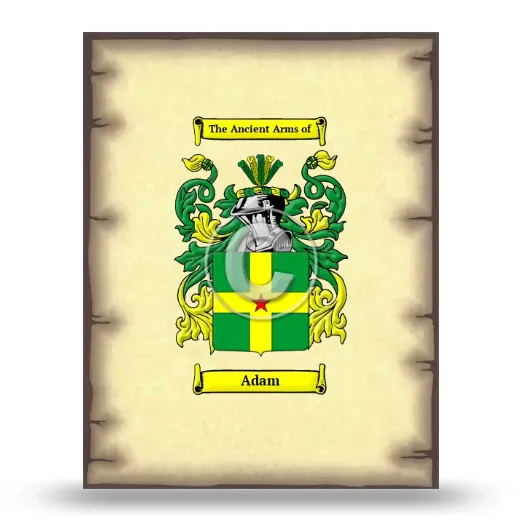 Adam Coat of Arms Print