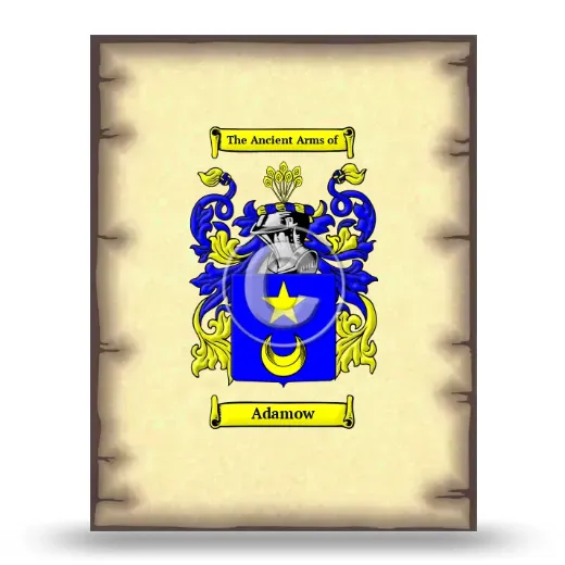Adamow Coat of Arms Print