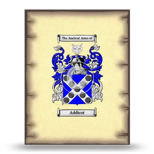 Addicot Coat of Arms Print