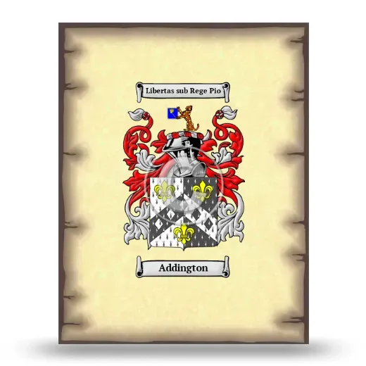 Addington Coat of Arms Print