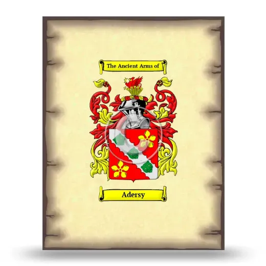 Adersy Coat of Arms Print
