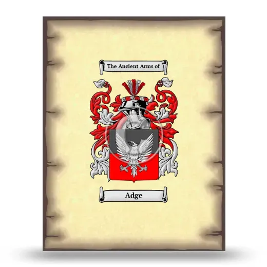 Adge Coat of Arms Print