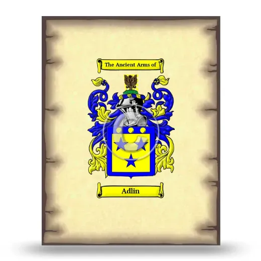 Adlin Coat of Arms Print