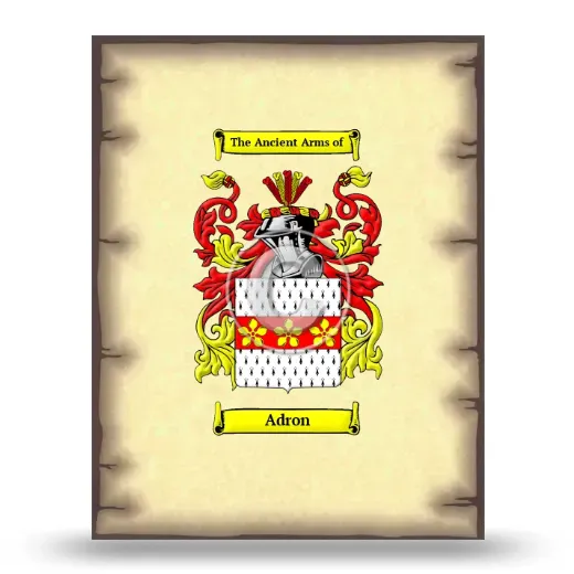 Adron Coat of Arms Print