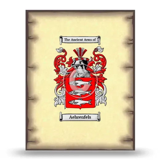 Aehrenfels Coat of Arms Print