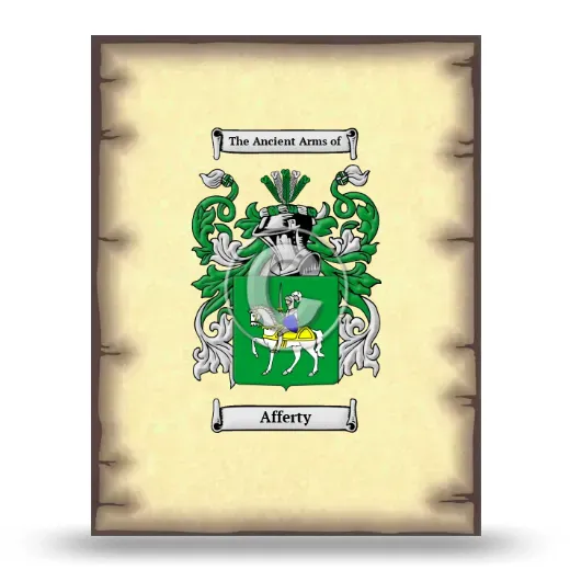 Afferty Coat of Arms Print