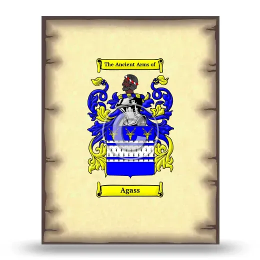 Agass Coat of Arms Print