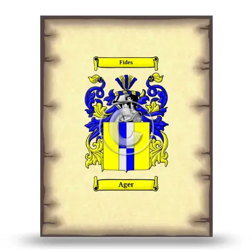Ager Coat of Arms Print