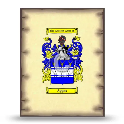Aggas Coat of Arms Print