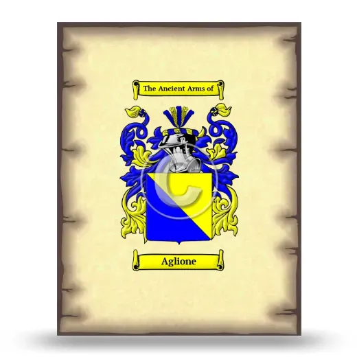 Aglione Coat of Arms Print
