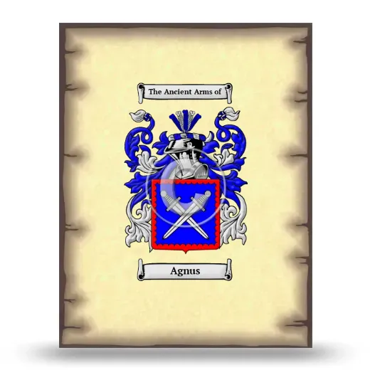 Agnus Coat of Arms Print