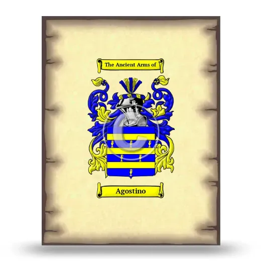 Agostino Coat of Arms Print