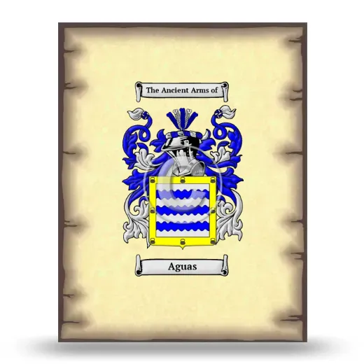 Aguas Coat of Arms Print