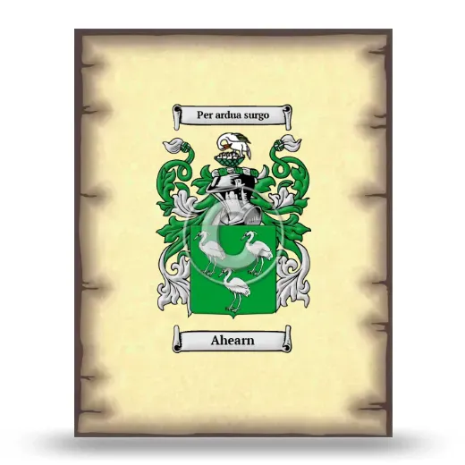 Ahearn Coat of Arms Print