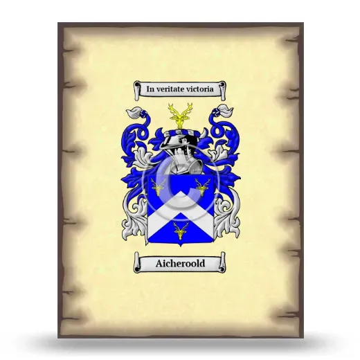 Aicheroold Coat of Arms Print