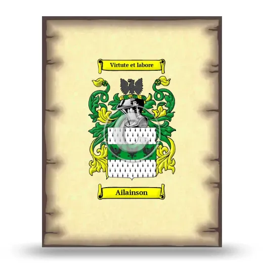 Ailainson Coat of Arms Print
