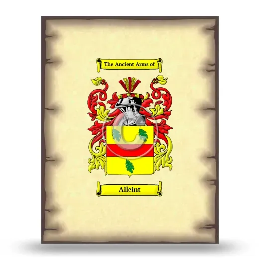 Aileint Coat of Arms Print