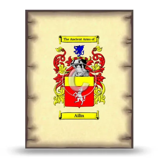 Ailin Coat of Arms Print