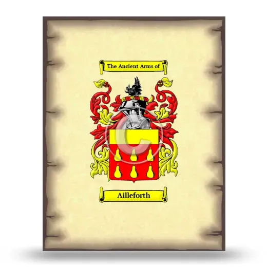 Ailleforth Coat of Arms Print