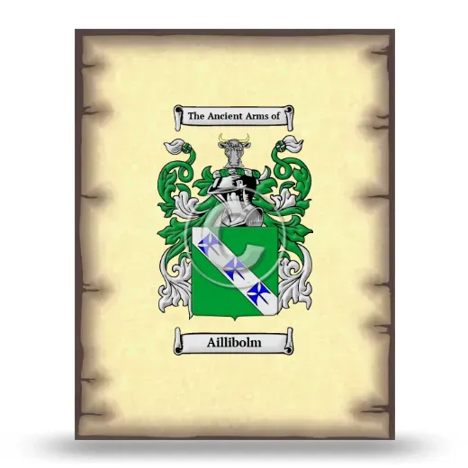 Aillibolm Coat of Arms Print